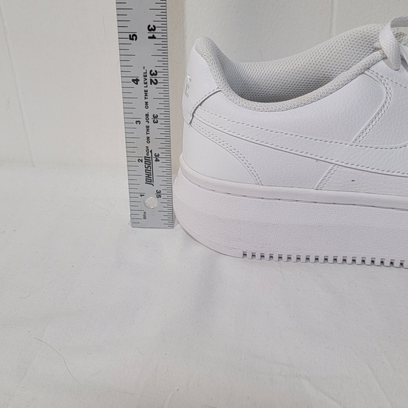 Nike Court Vision Alta Triple White Women’s Size 12 Vintage 80's Look - Picture 7 of 9